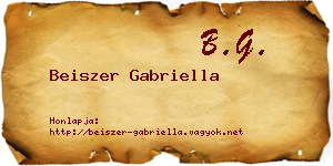 Beiszer Gabriella névjegykártya