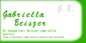 gabriella beiszer business card